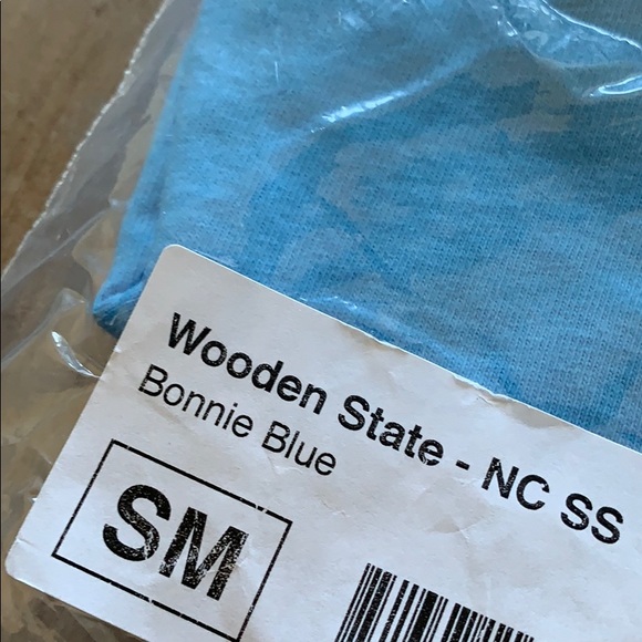 Georgia Wooden State Tee Shirt in Bonnie Blue by The Southern Shirt Co. - Picture 4 of 5